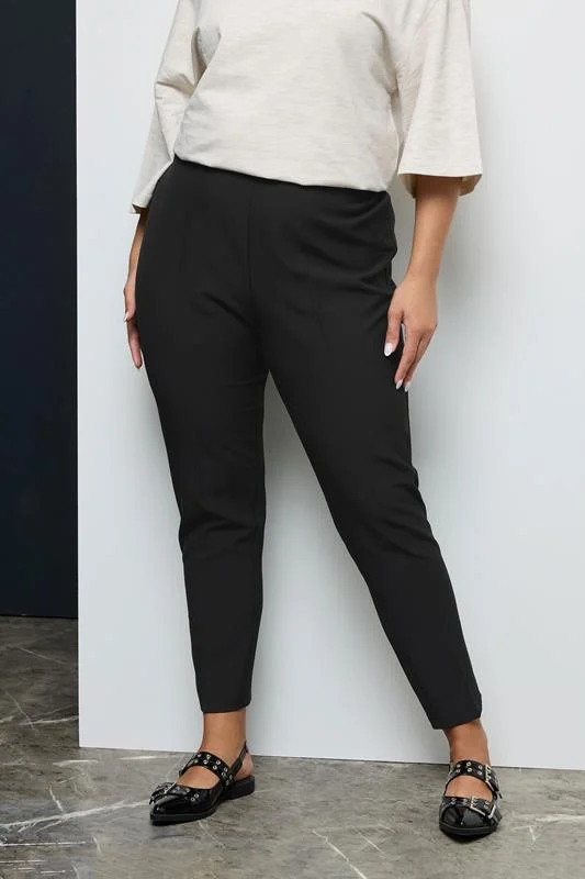 Yours YOURS Curve Black Herringbone Midi Formal Coat