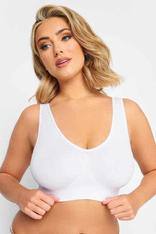 Yours YOURS White Seamless Non-Padded Non-Wired Bralette