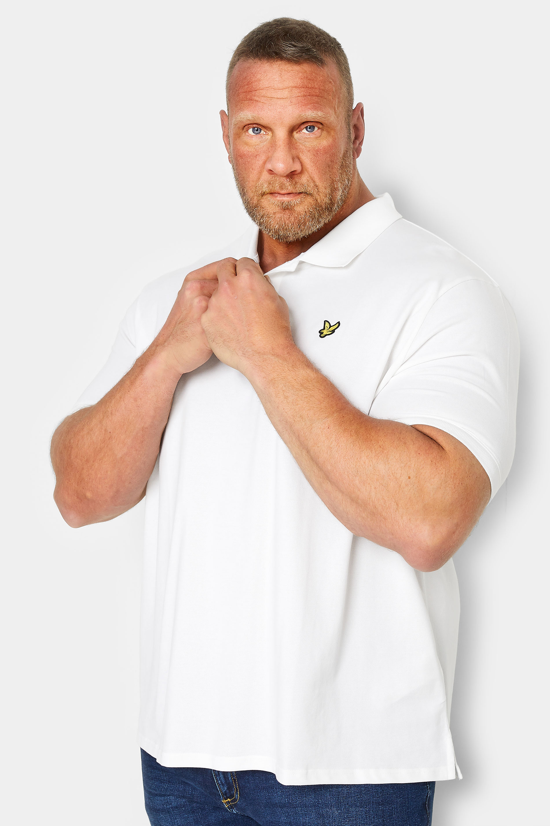 Lyle & Scott LYLE & SCOTT Big & Tall White Core Polo Shirt