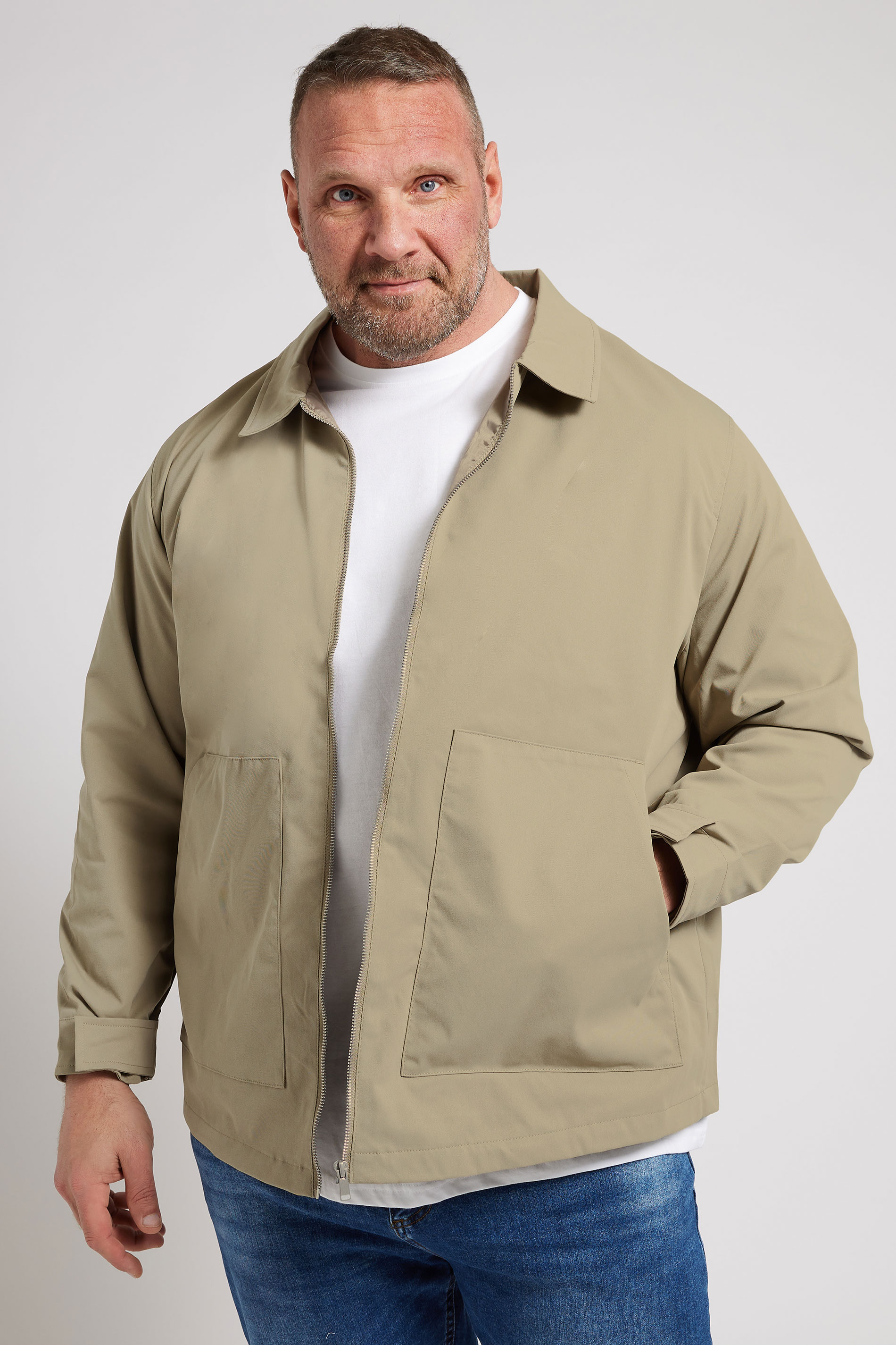 Jack & Jones JACK & JONES Big & Tall Coriander Green Worker Jacket