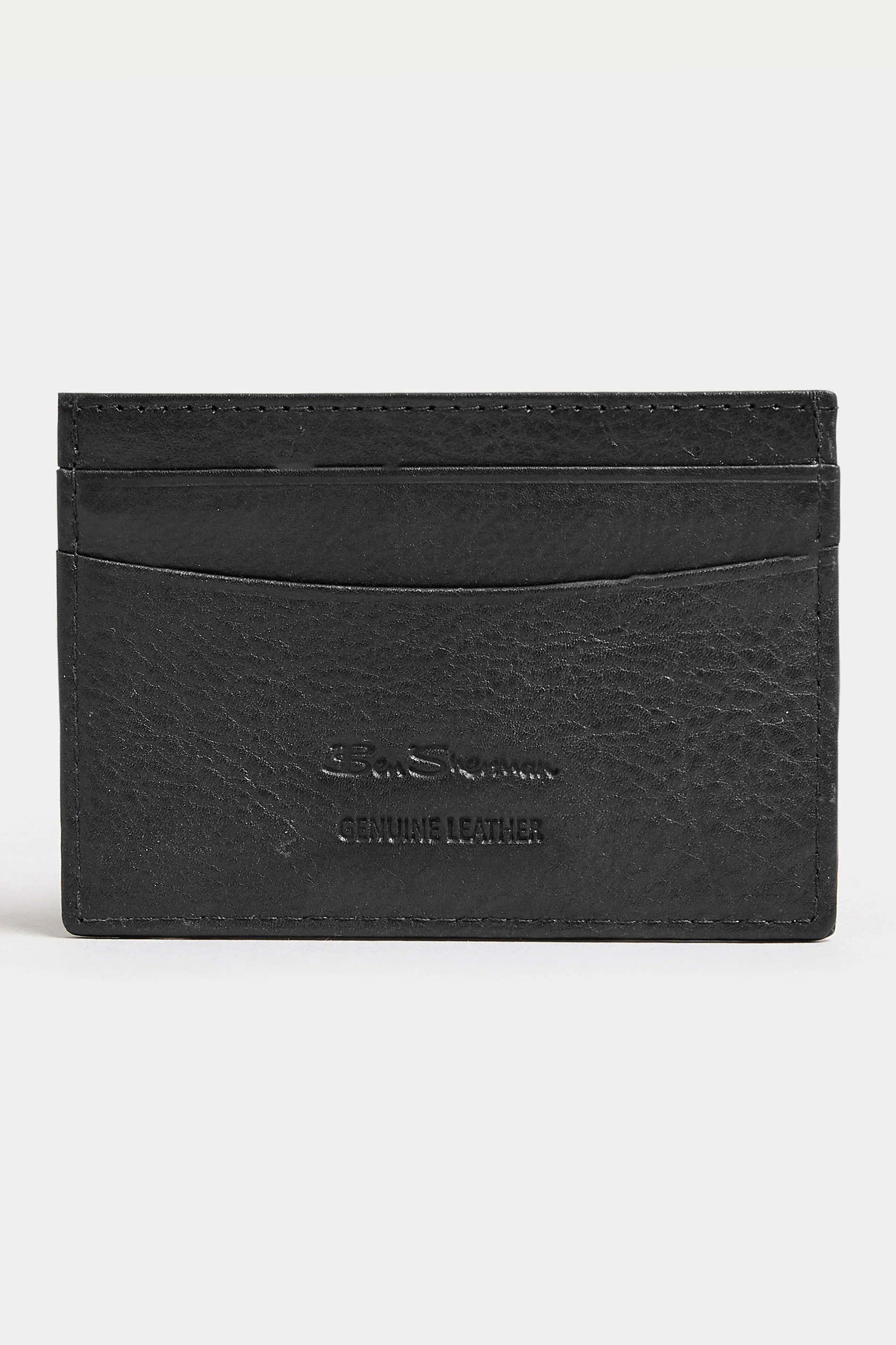 Ben Sherman BEN SHERMAN Black Leather 'Koki' Cardholder