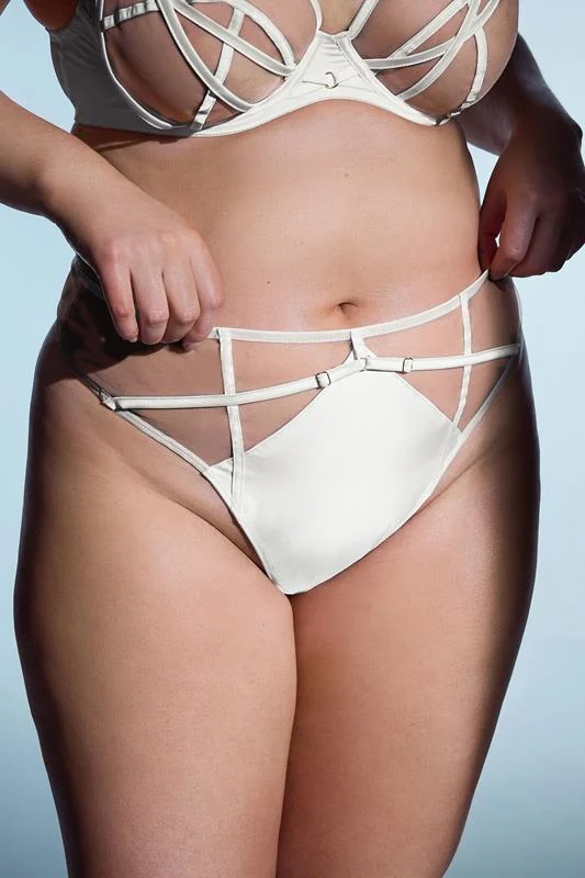 Playful Promises PLAYFUL PROMISES White Ramona Illusion Strap Underwired Bra