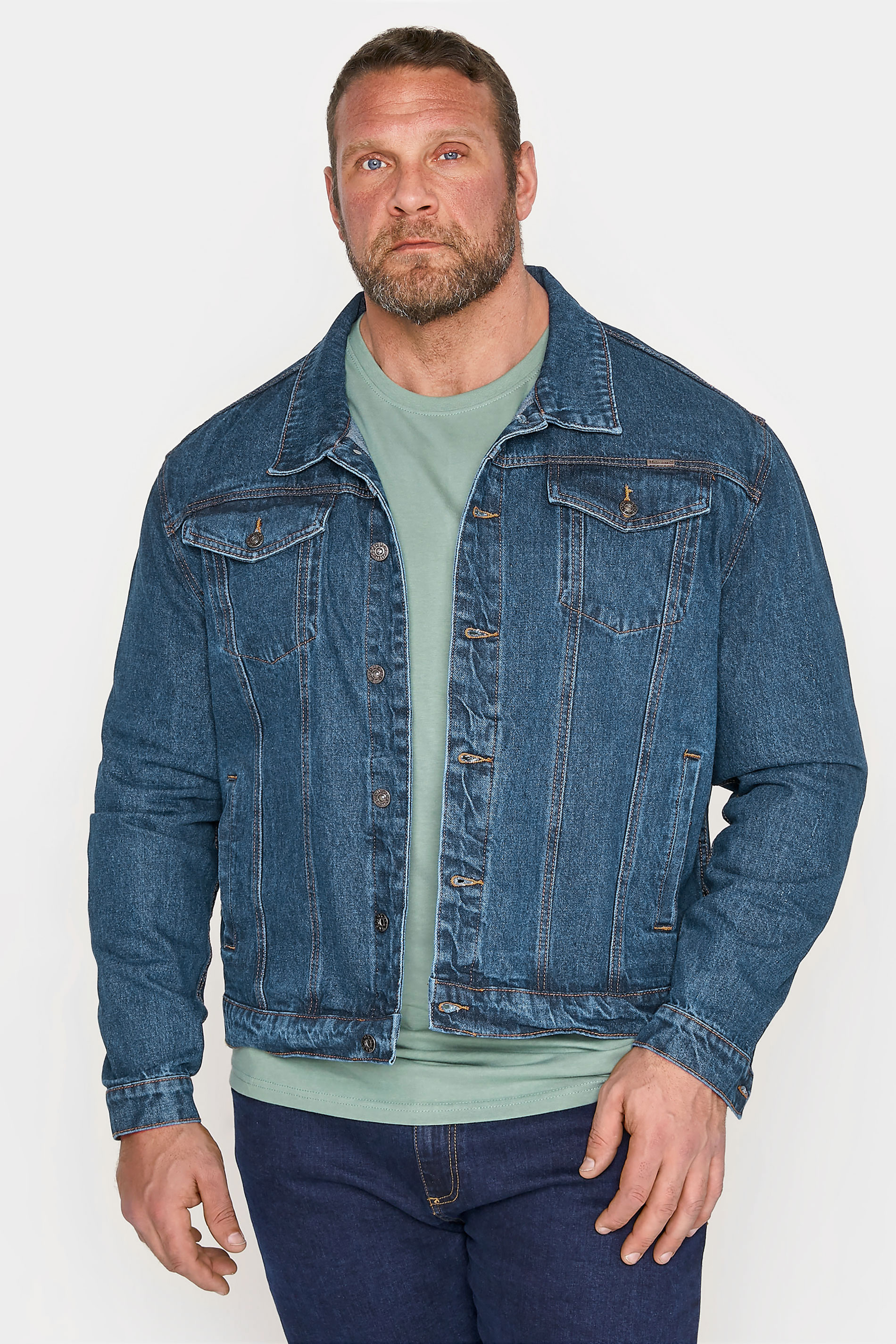 D555 D555 Big & Tall Blue Denim Jacket