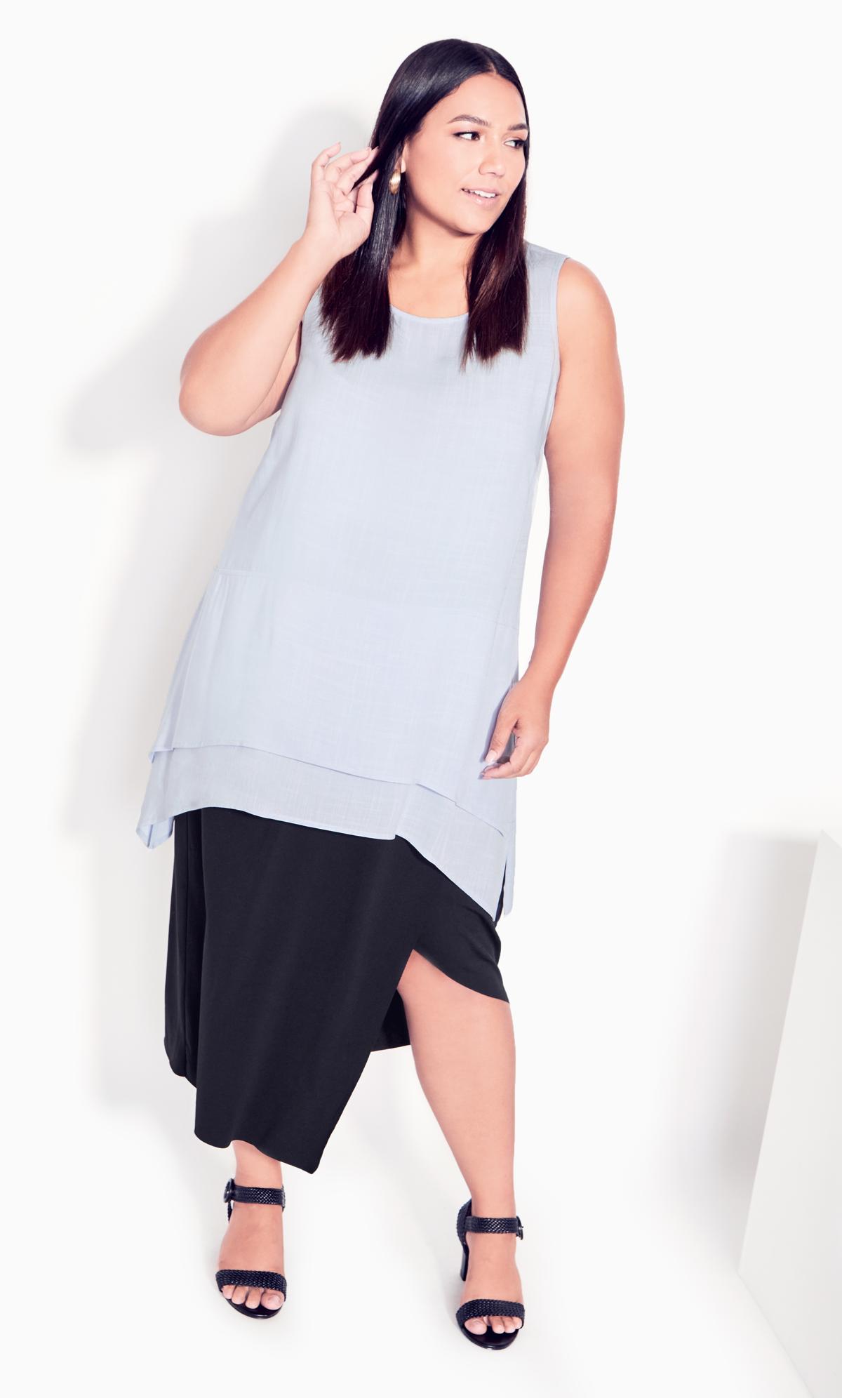 Evans Evans Blue Selena Layer Tunic