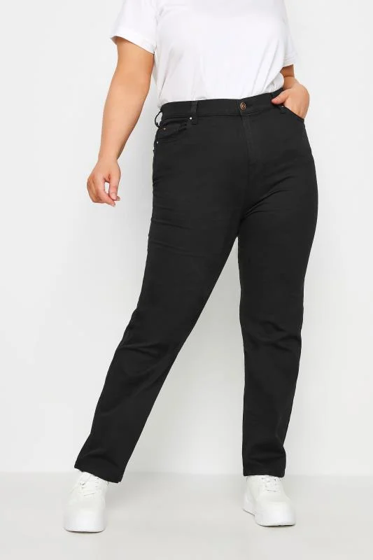 Yours YOURS Curve Black Straight Leg RUBY Jeans
