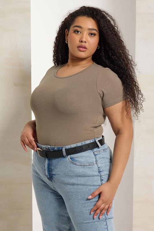 Yours YOURS Curve Blush Pink Straight Leg Chino Trousers