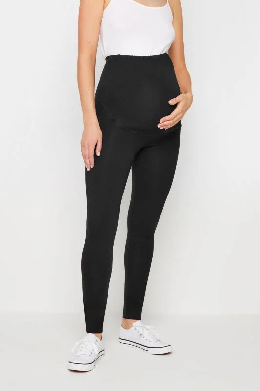LTS LTS PREMIUM Tall Black Maternity Cotton Leggings