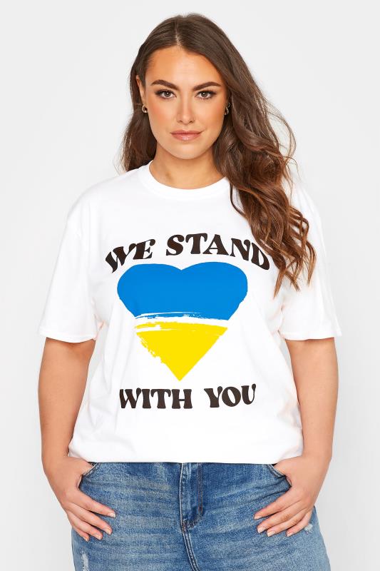 Yours YOURS Ukraine Crisis 100% Donation 'We Stand With You' T-Shirt
