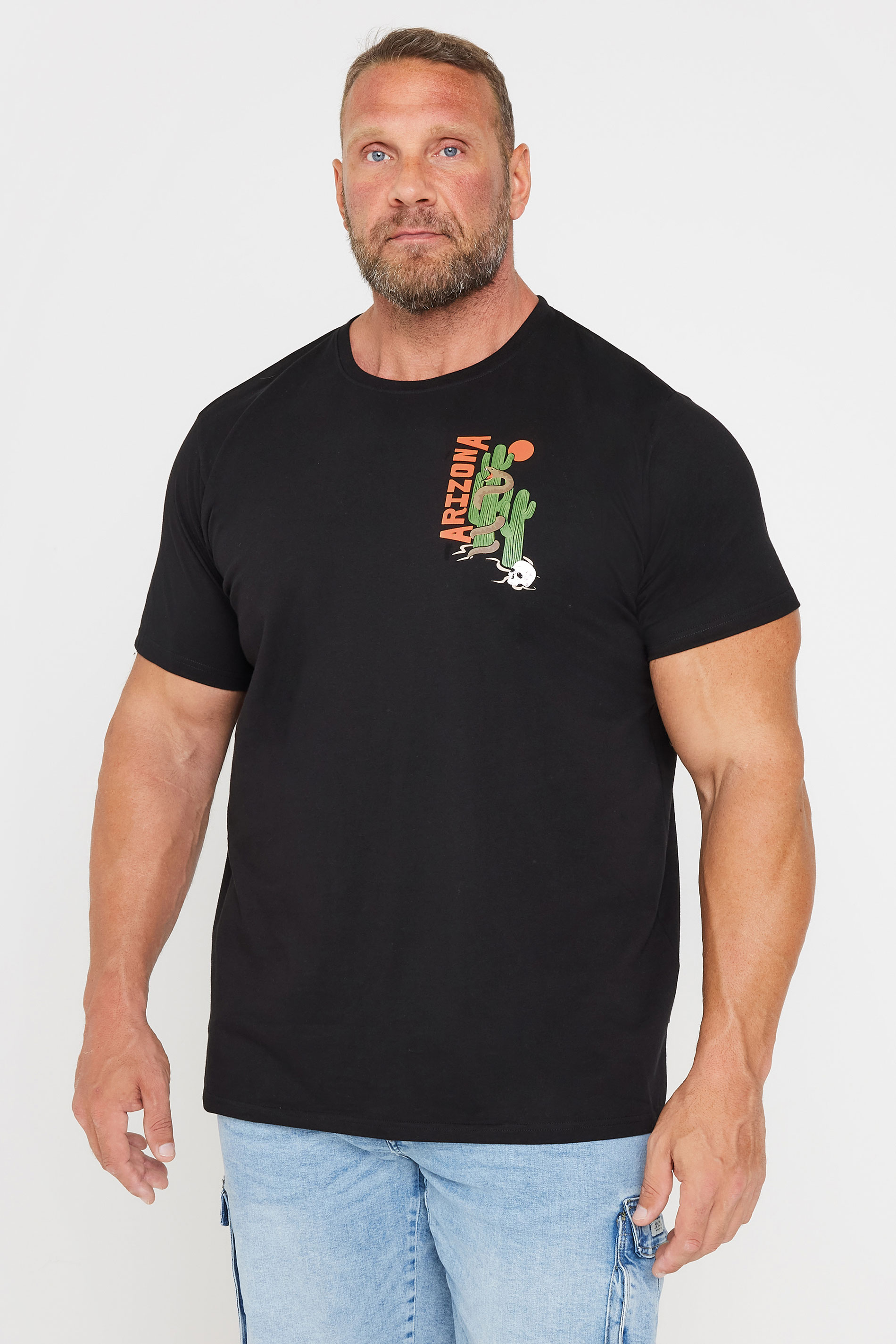 BadRhino BadRhino Big & Tall Black Arizona Graphic T-Shirt