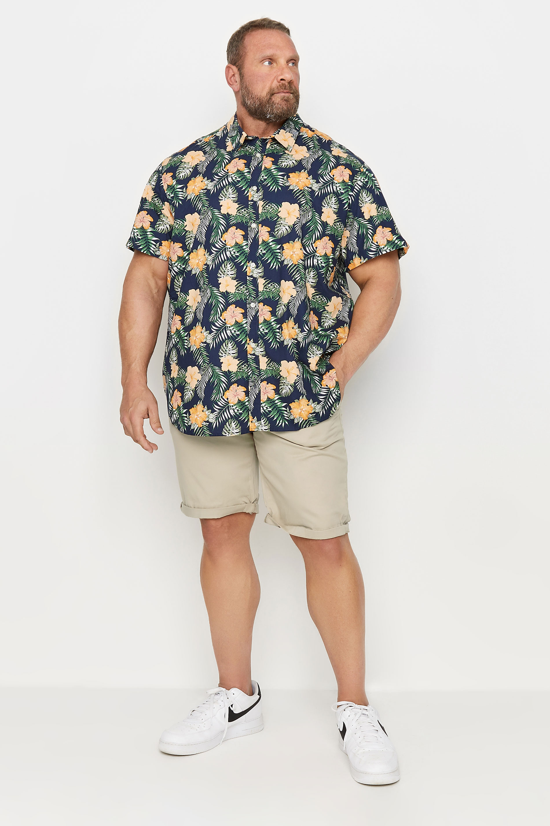 Jack & Jones JACK & JONES Big & Tall Natural Brown Chino Shorts