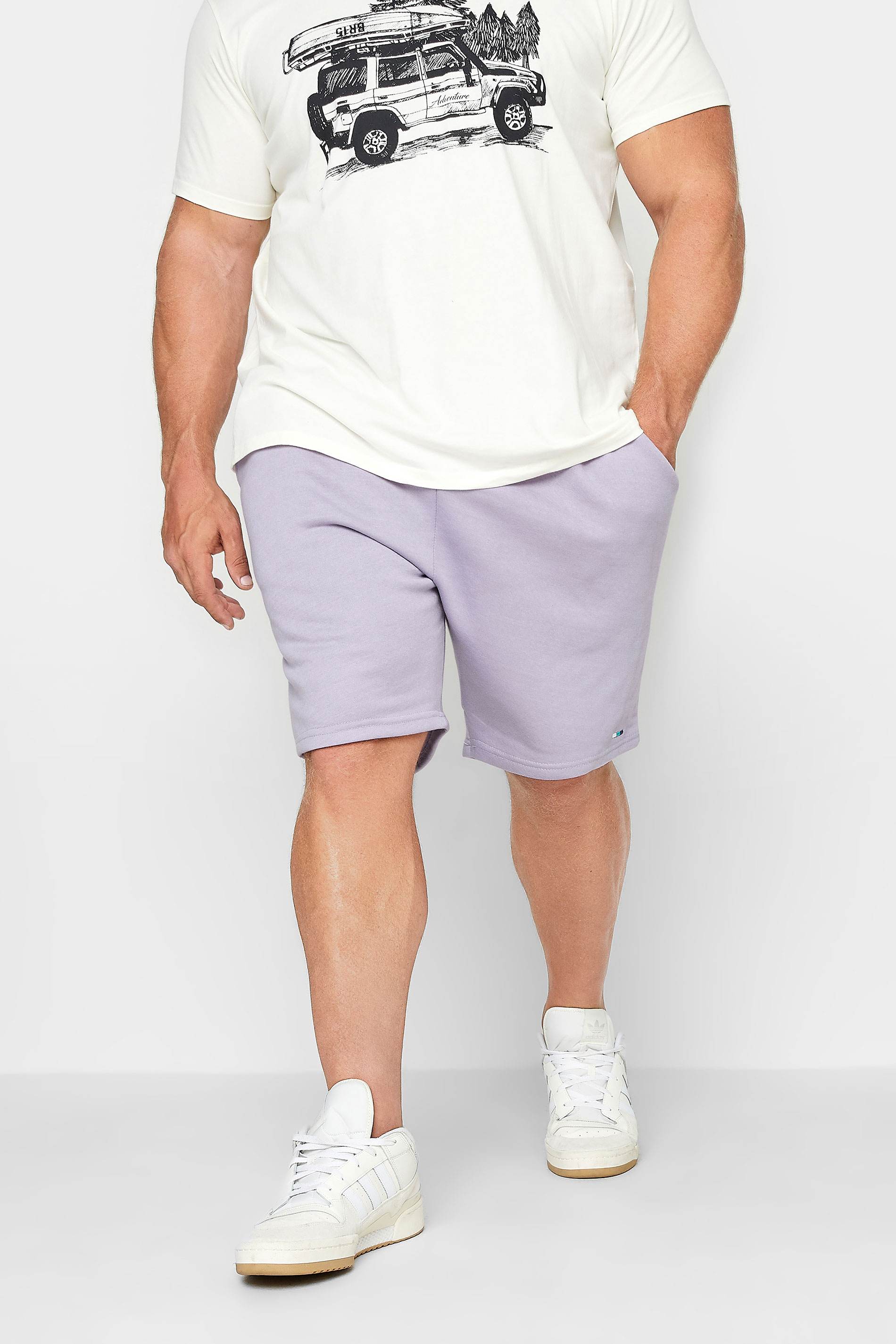 BadRhino BadRhino Big & Tall Lilac Purple Jogger Shorts