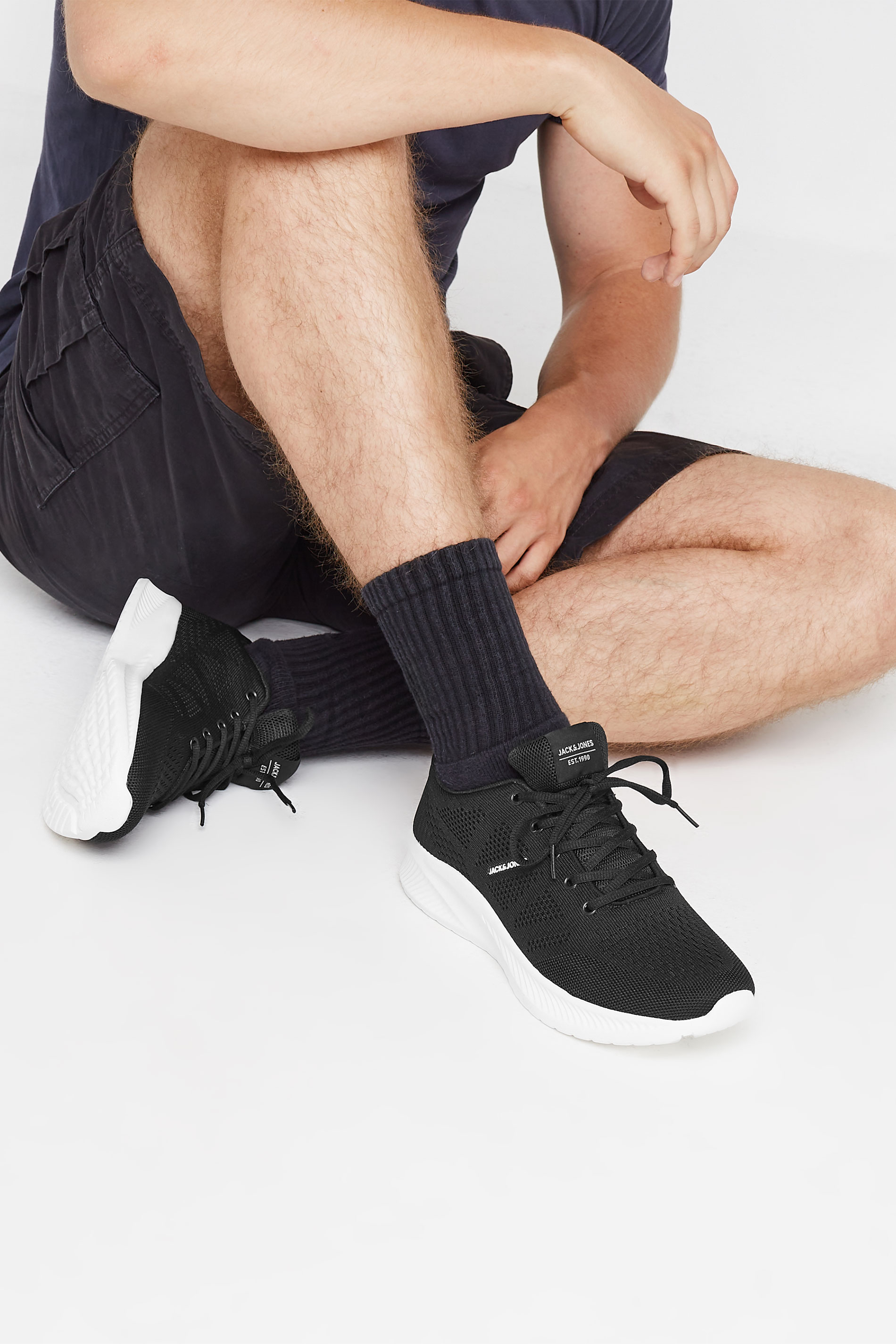 Jack & Jones JACK & JONES Black Knit Trainers