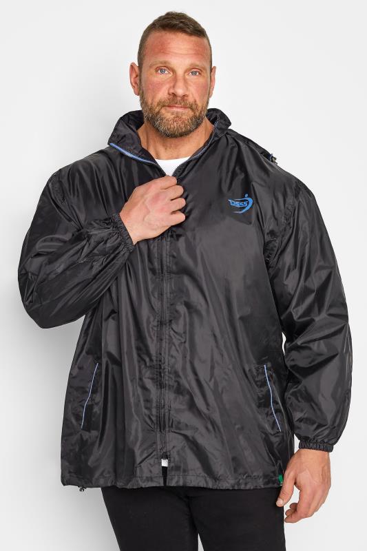 D555 D555 Big & Tall Black Pack Away Waterproof Trousers
