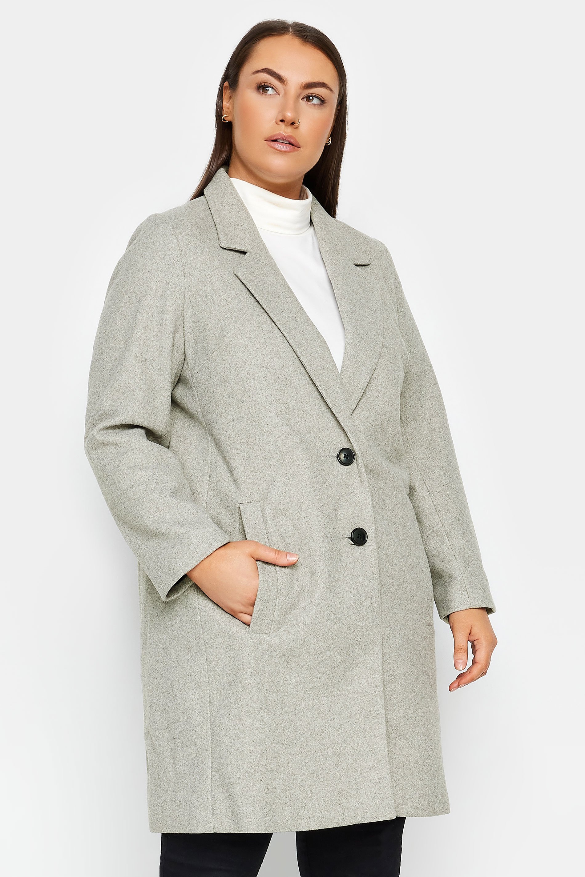 Evans Evans Grey Formal Coat