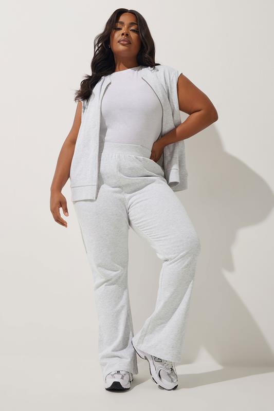 Limited Collection LIMITED COLLECTION Curve Grey Sleeveless Jersey Bomber Jacket