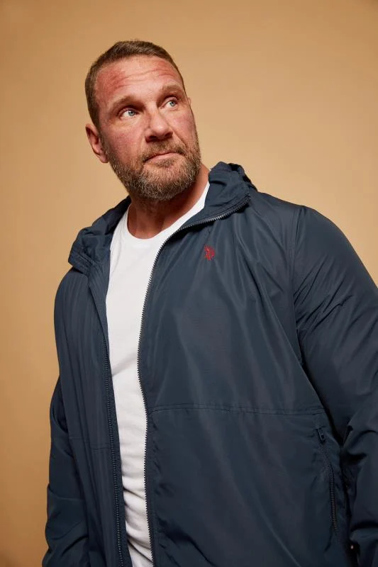 U.S. POLO ASSN. U.S. POLO ASSN. Navy Blue Hooded Windbreaker