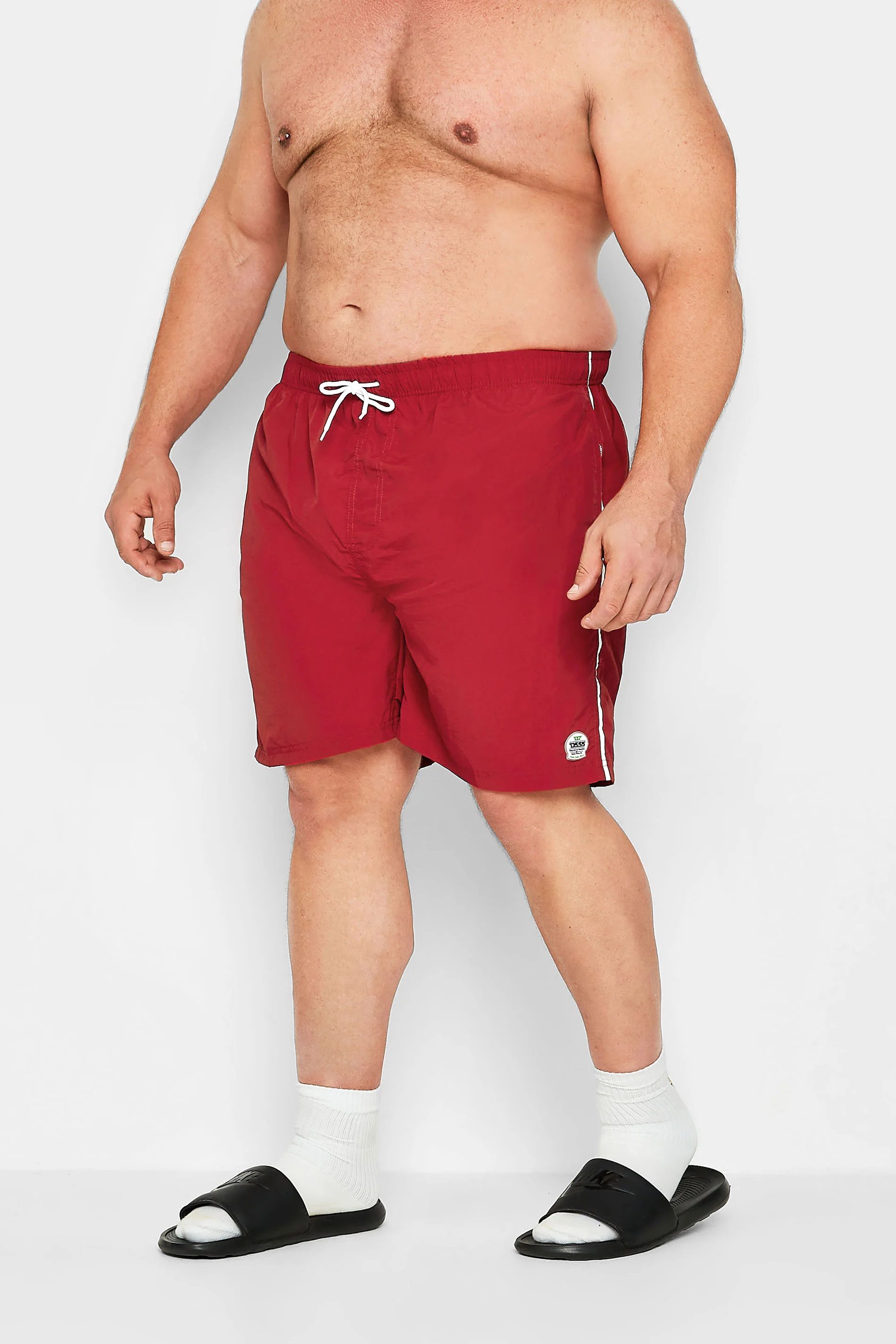 D555 D555 Red Swim Shorts
