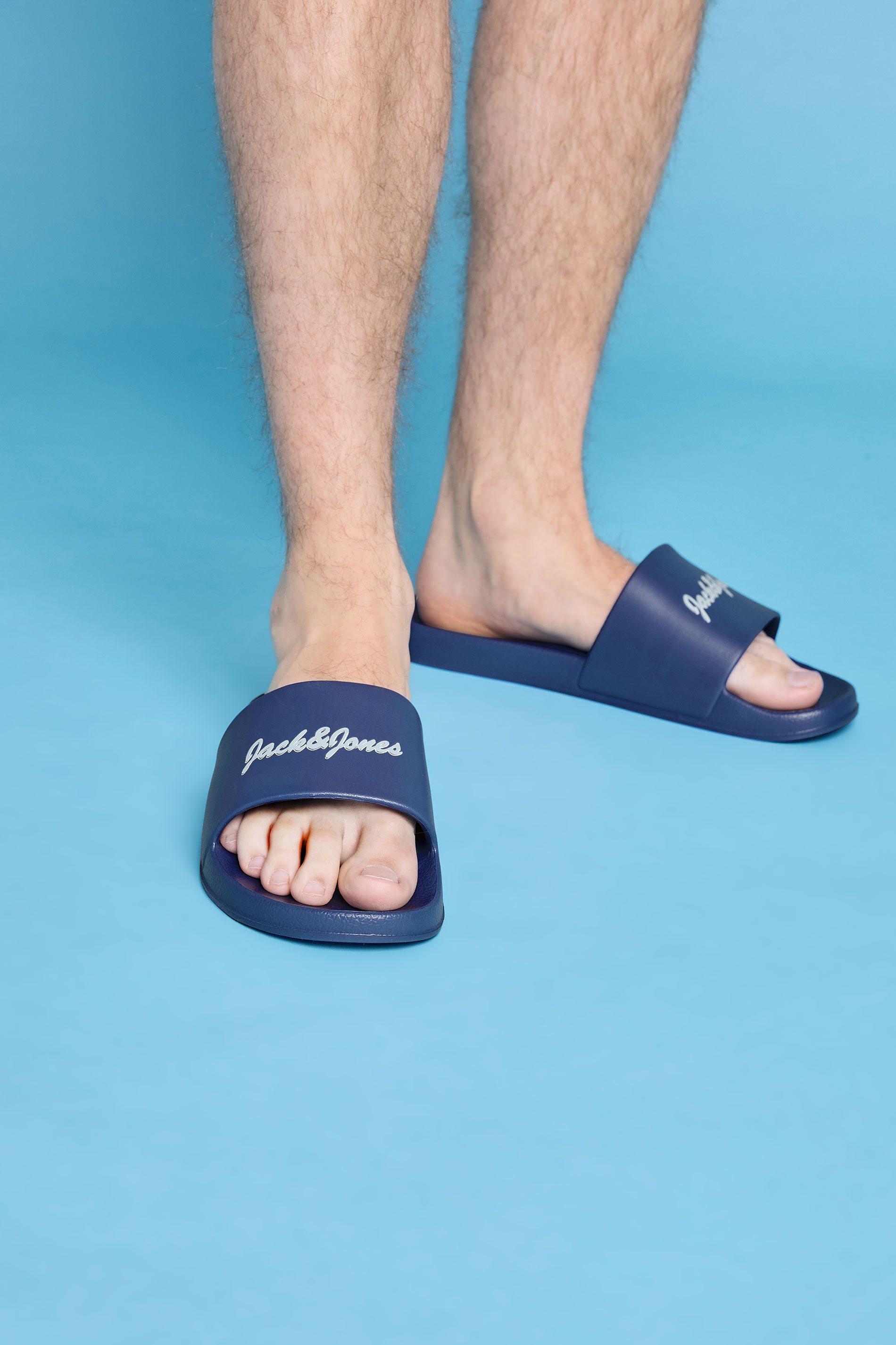 Jack & Jones JACK & JONES Big & Tall Blue Moulded Logo Slider
