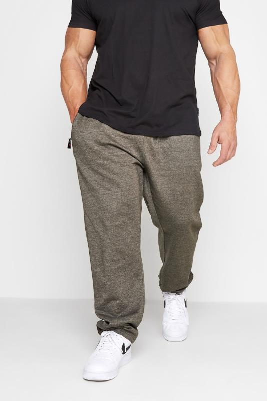 D555 D555 Big & Tall Rockford Grey Cantor Zip Through Hoodie