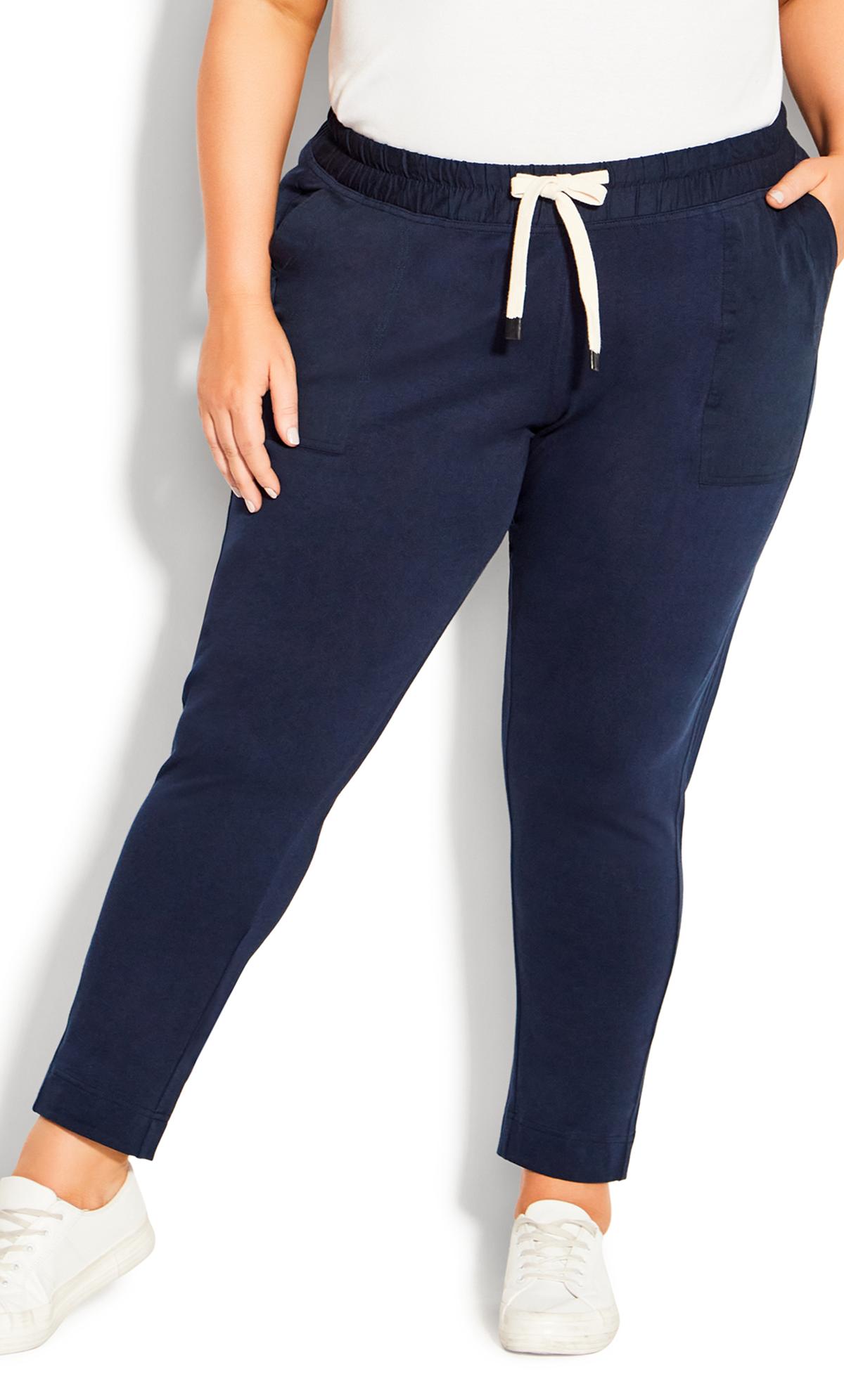 Evans Evans Navy Blue Cuffed Jogger