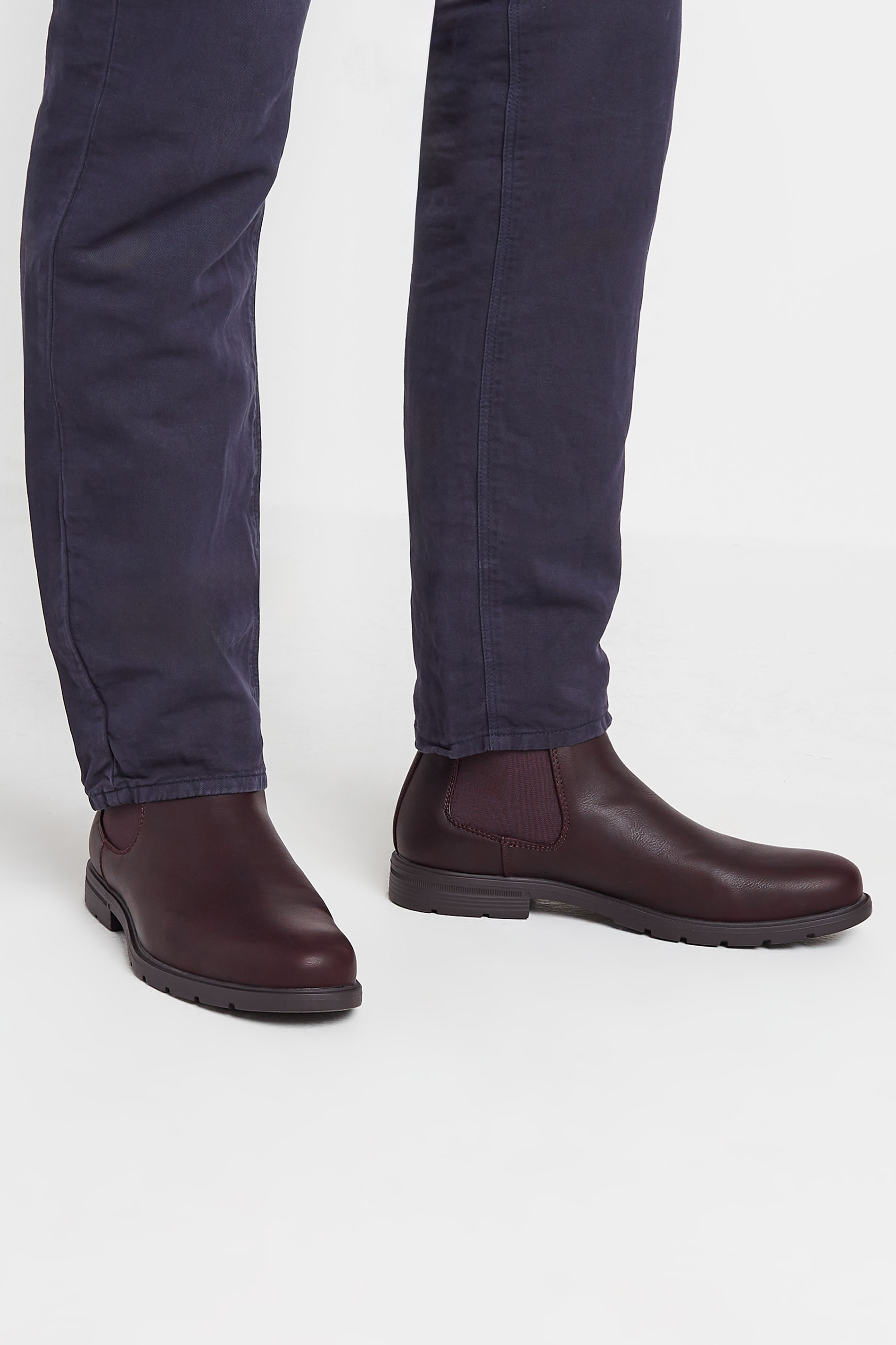 Jack & Jones JACK & JONES Brown Faux Leather Chelsea Boot