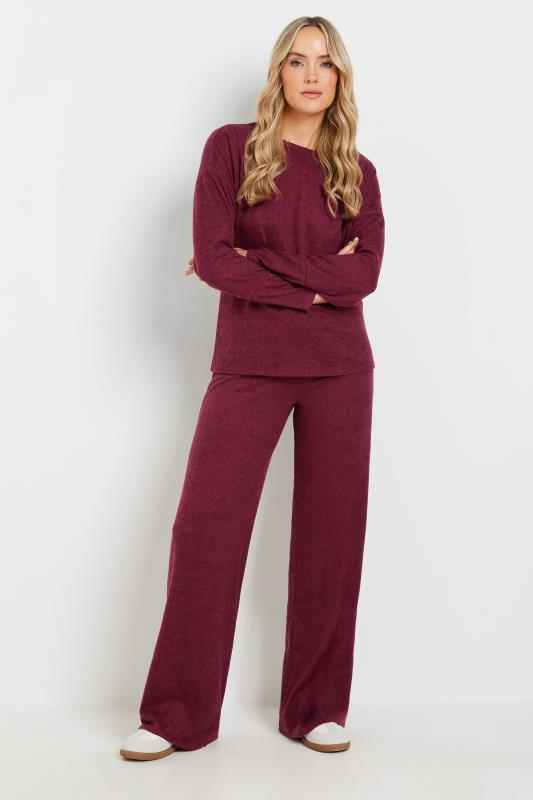 LTS LTS Tall Burgundy Red Batwing Jumper