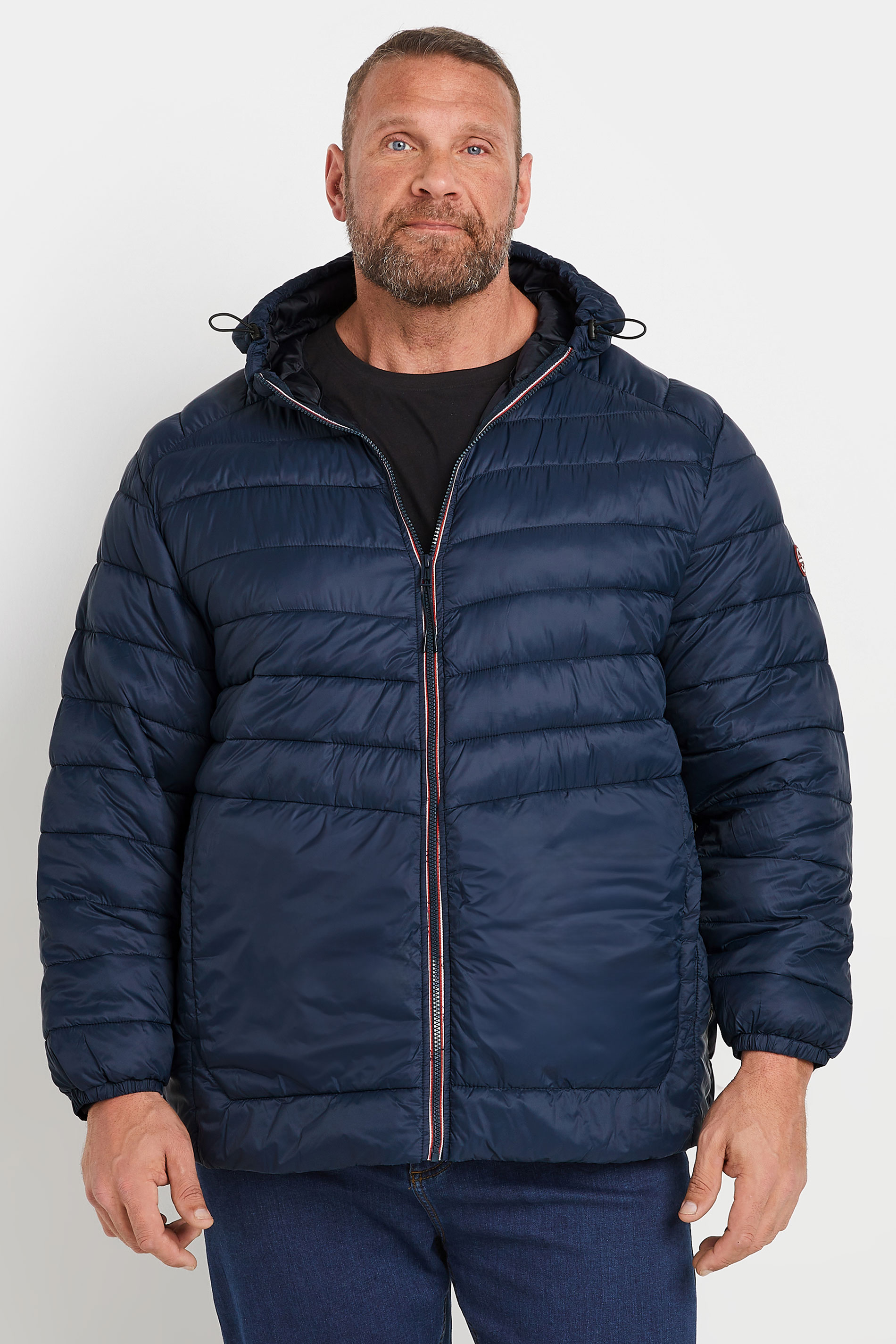 Jack & Jones JACK & JONES Big & Tall Navy Blue Puffer Jacket