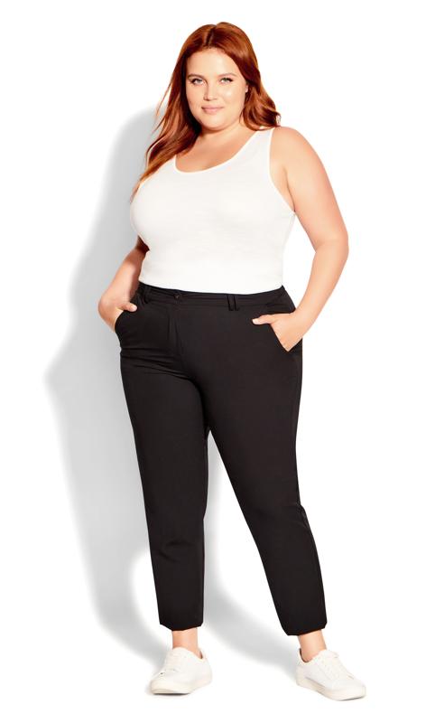 Evans Evans Black Slim Fit Trousers