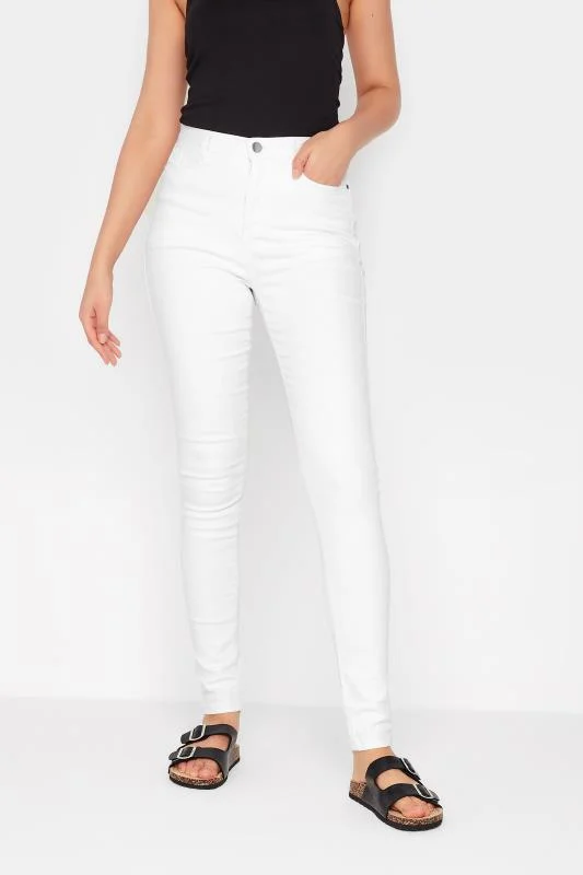 LTS LTS Tall White AVA Stretch Skinny Jeans