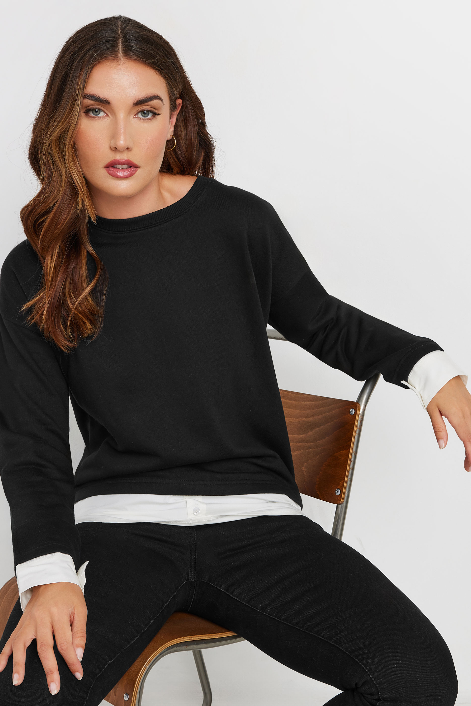 LTS LTS Tall Black Shirt Sweatshirt