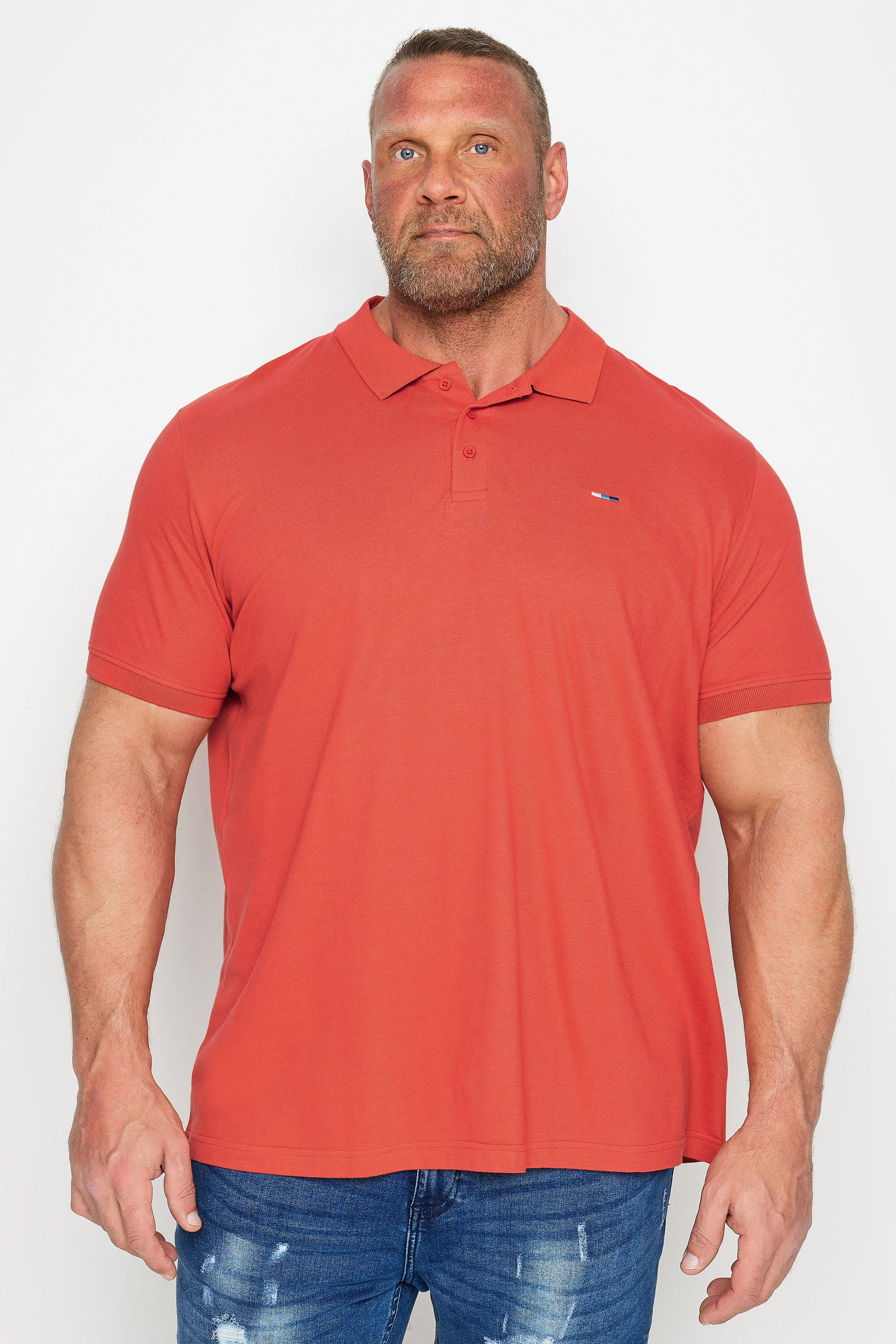 BadRhino BadRhino Big & Tall Red Core Polo Shirt