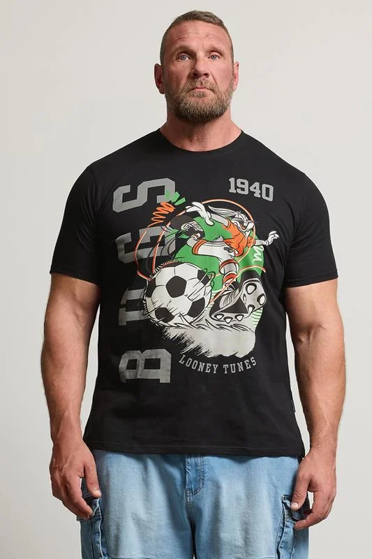 BadRhino BadRhino Big & Tall Black Bugs Bunny Graphic T-Shirt