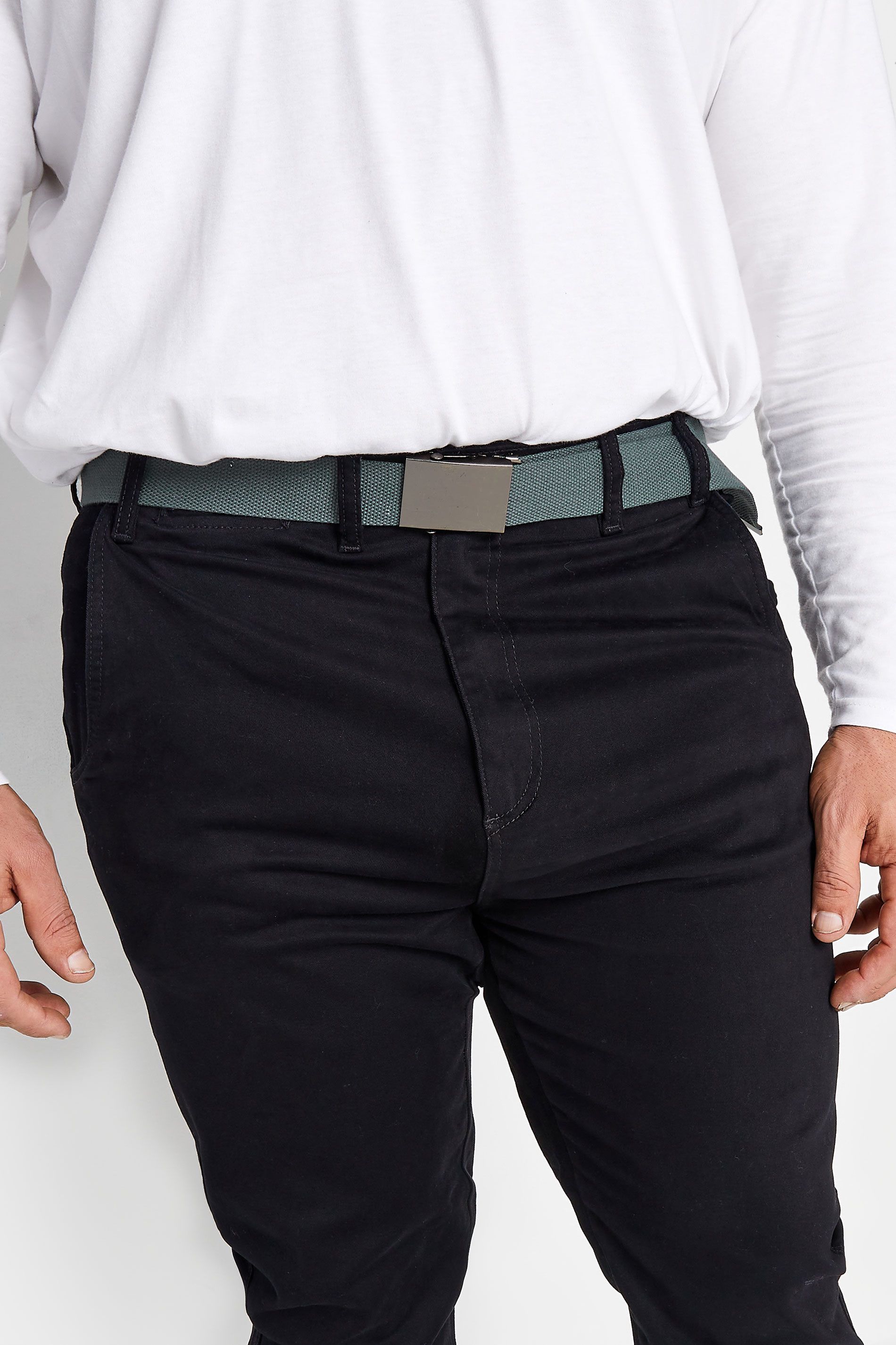 D555 D555 Charcoal Grey Webbing Belt