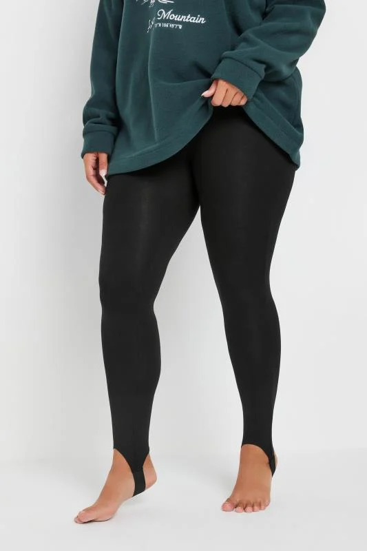Yours YOURS Curve Black Long Sleeve Soft Touch Top