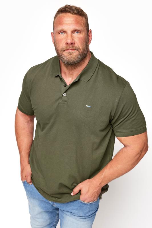 BadRhino BadRhino Big & Tall Black Shark Embroidered Stretch Chino Shorts