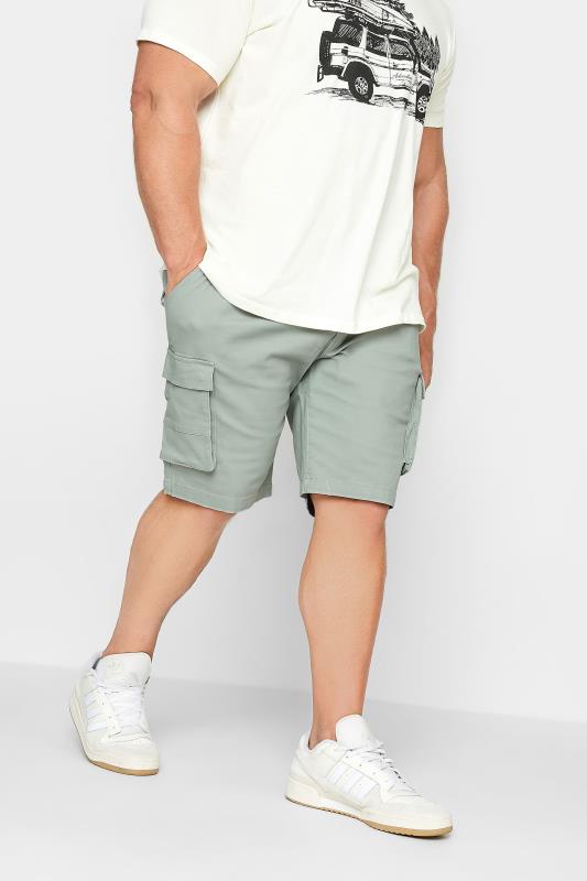 BadRhino BadRhino Big & Tall Green Stretch Cargo Shorts
