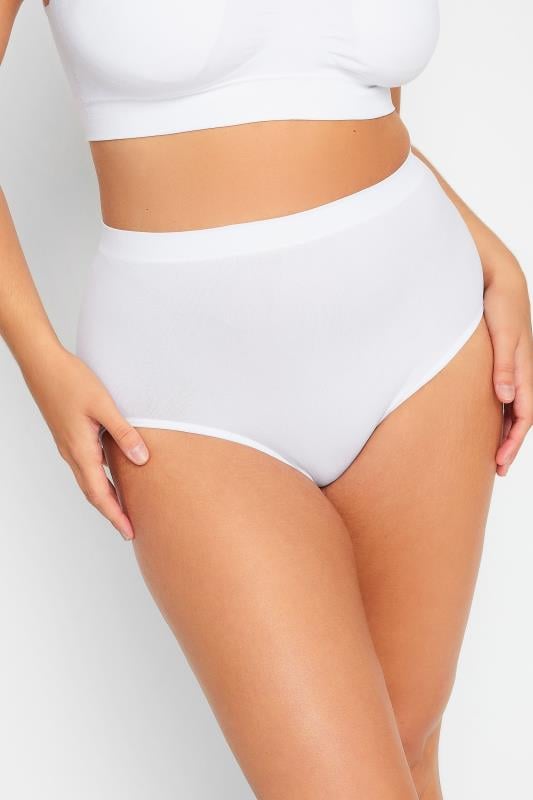 Yours YOURS White Seamless Padded Non-Wired Bandeau Bra