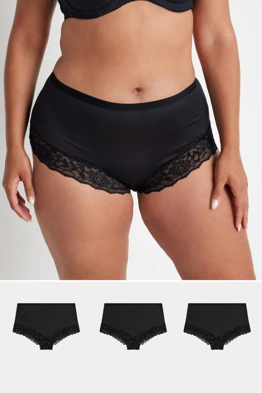 Yours YOURS Curve Black & Pink Lace Detail Mesh Padded Bra