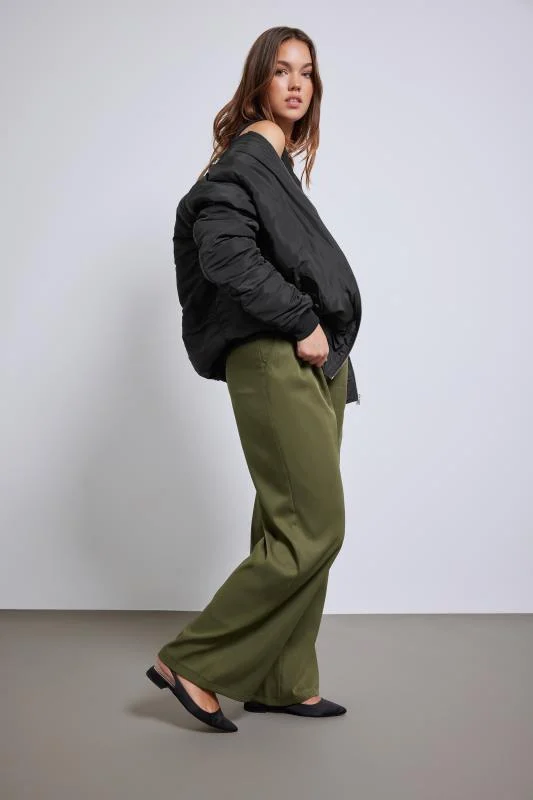 LTS LTS Tall Olive Green Tailored Wide Leg Trousers