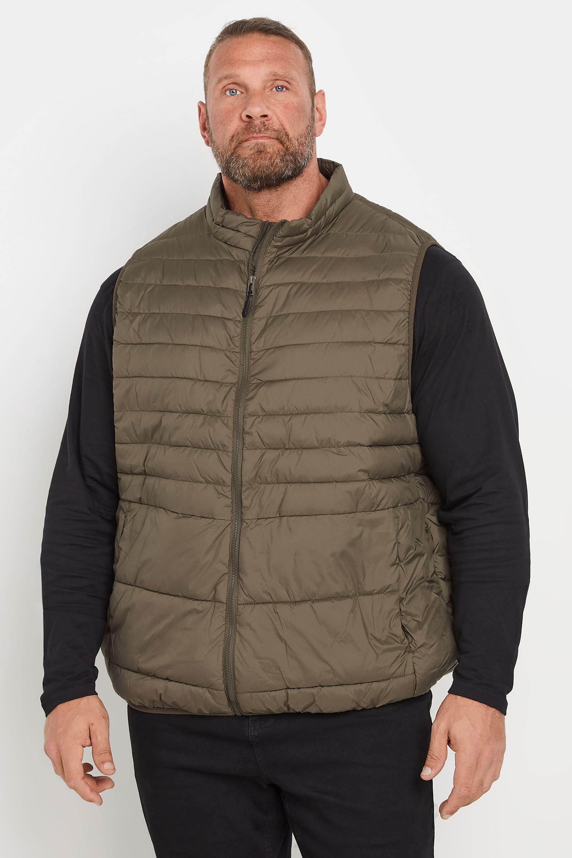Jack & Jones JACK & JONES Brown Padded Packable Gilet