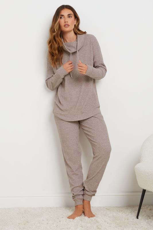 LTS LTS Tall Blush Pink Soft Touch Cowl Neck Jumper