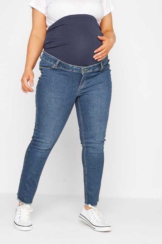 Bump It Up BUMP IT UP MATERNITY Curve Blue Stretch Straight Leg Jeans