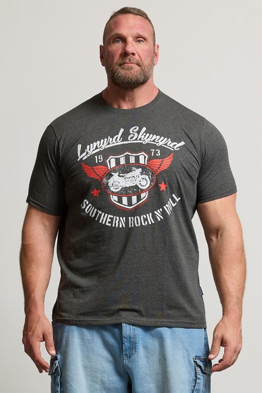 BadRhino BadRhino Big & Tall Charcoal Grey 'Lynyrd Skynyrd' Graphic T-Shirt