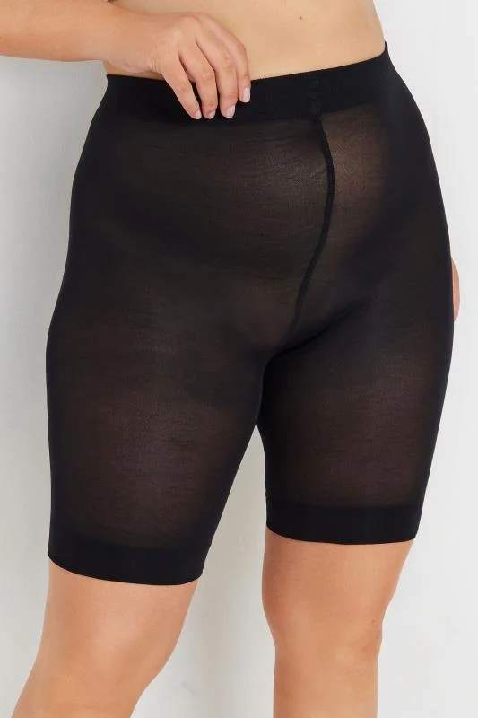 Yours YOURS Curve Black Anti Chafing High Waisted Shorts