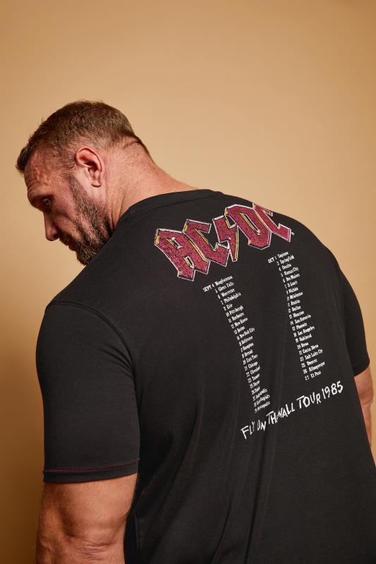 D555 D555 Big & Tall Black 'ACDC' Logo Graphic T-Shirt