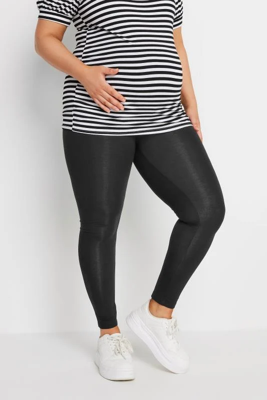 Bump It Up BUMP IT UP MATERNITY Curve Black Stretch Leggings