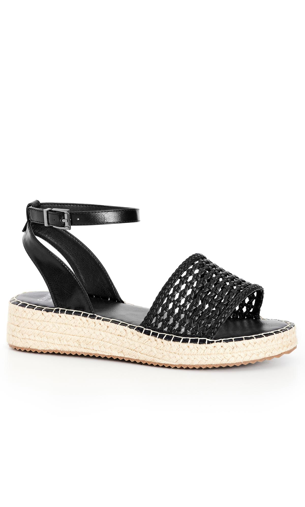 Evans Evans Black WIDE FIT Hanorah Flatform