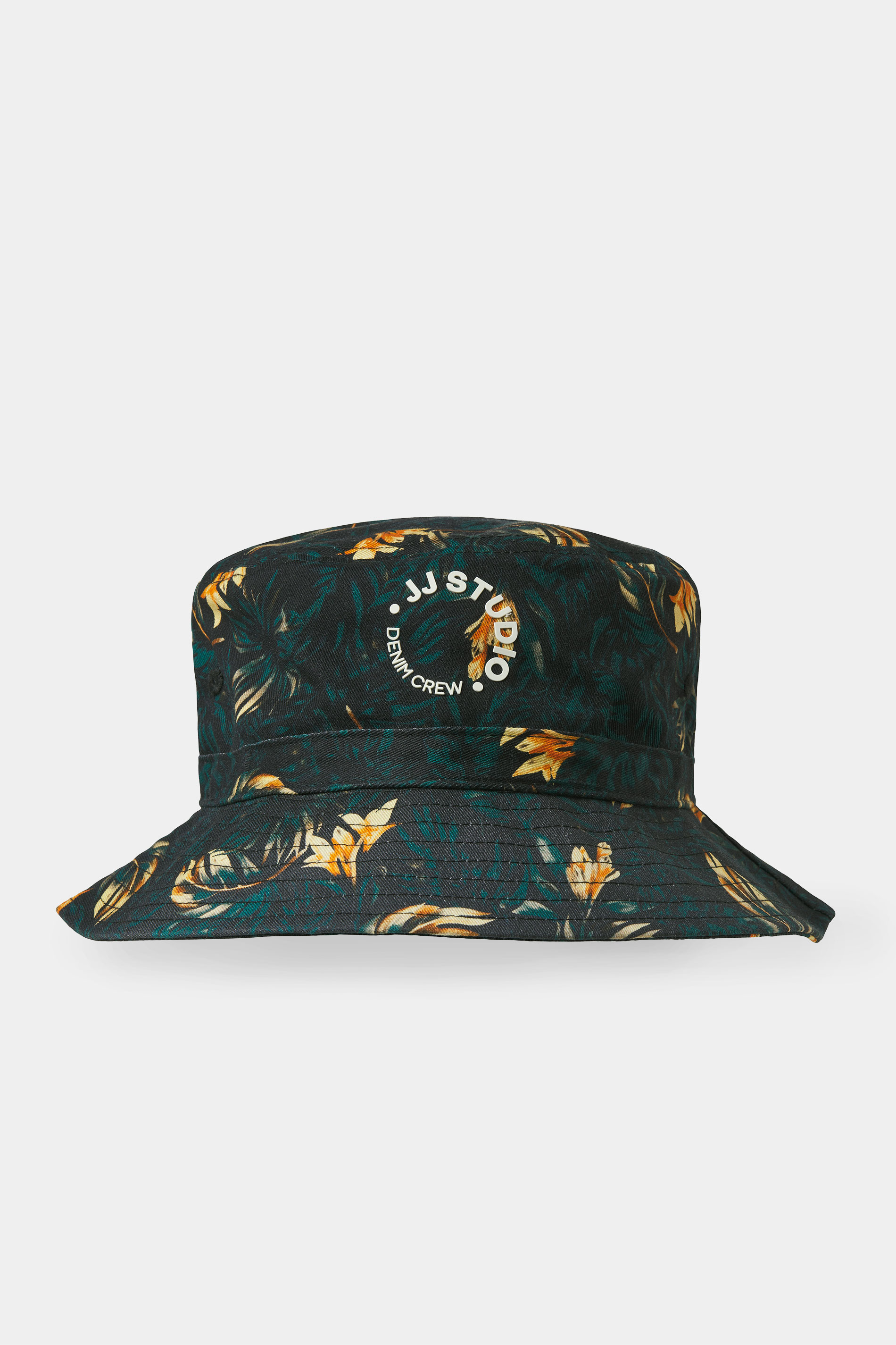 Jack & Jones JACK & JONES Big & Tall Black Floral Bucket Hat