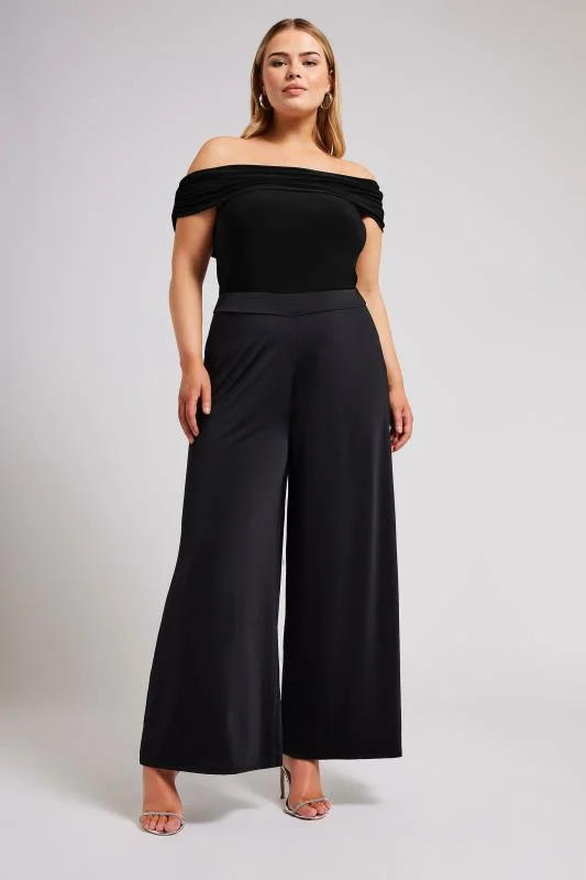 Yours London YOURS LONDON Curve Black Ruched Midaxi Skirt