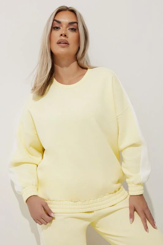 Limited Collection LIMITED COLLECTION Curve Yellow Crew Neck Sweatshirt